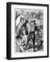 Robin Hood and Little John-English School-Framed Giclee Print