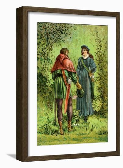 Robin Hood and Maid Marian-null-Framed Art Print