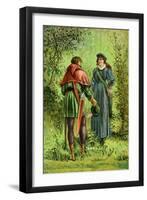 Robin Hood and Maid Marian-null-Framed Art Print