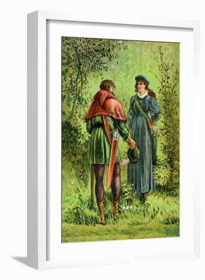 Robin Hood and Maid Marian-null-Framed Art Print