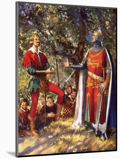 Robin Hood and Richard the Lionheart-John Millar Watt-Mounted Giclee Print