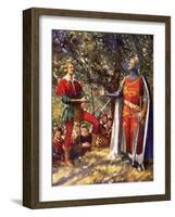 Robin Hood and Richard the Lionheart-John Millar Watt-Framed Giclee Print