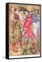 Robin Hood and the Lady, C.1920-Walter Crane-Framed Stretched Canvas