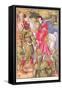 Robin Hood and the Lady, C.1920-Walter Crane-Framed Stretched Canvas