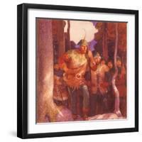 Robin Hood and the Men of Greenwood, 1917-Newell Convers Wyeth-Framed Giclee Print