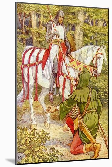 Robin Hood and the men of the Greenwood-Walter Crane-Mounted Giclee Print