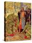 Robin Hood and the men of the Greenwood-Walter Crane-Stretched Canvas