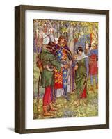 Robin Hood and the men of the Greenwood-Walter Crane-Framed Giclee Print