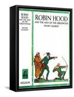 Robin Hood and the men of the Greenwood-Walter Crane-Framed Stretched Canvas