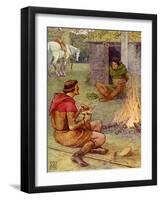 Robin Hood and the men of the Greenwood-Walter Crane-Framed Giclee Print