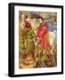 Robin Hood and the men of the Greenwood-Walter Crane-Framed Giclee Print