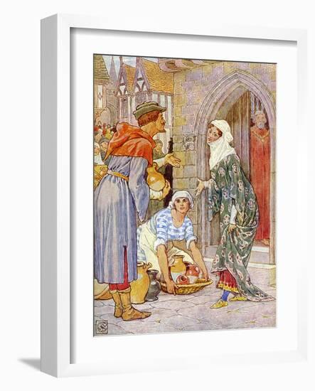 Robin Hood and the men of the Greenwood-Walter Crane-Framed Giclee Print