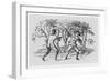 Robin Hood and the Tanner Fight with Quarterstaffs-Thomas Bewick-Framed Art Print