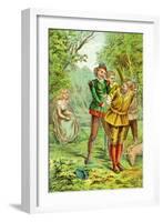 Robin Hood: Argument, Fight, Capture-null-Framed Art Print