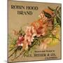 Robin Hood Brand - California - Citrus Crate Label-Lantern Press-Mounted Art Print