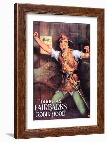 Robin Hood, Douglas Fairbanks, Sr., 1922-null-Framed Art Print