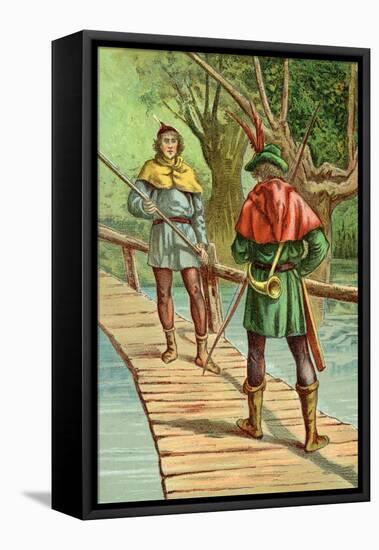 Robin Hood: Encounter with a Giant-null-Framed Stretched Canvas