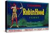 Robin Hood Fern Label - Washington State-Lantern Press-Stretched Canvas