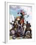 Robin Hood Fighting-John Millar Watt-Framed Giclee Print