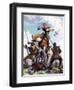 Robin Hood Fighting-John Millar Watt-Framed Premium Giclee Print