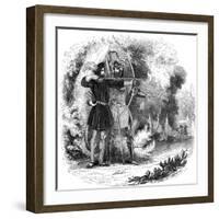 Robin Hood, Legendary English Folk Hero and Outlaw and Champion of the Poor, Early 19th Century-null-Framed Giclee Print