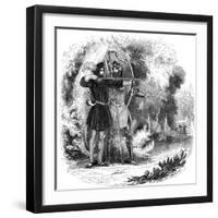 Robin Hood, Legendary English Folk Hero and Outlaw and Champion of the Poor, Early 19th Century-null-Framed Giclee Print