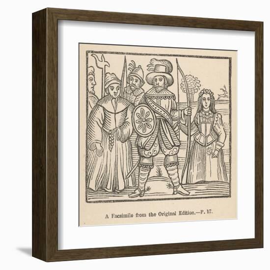 Robin Hood Maid Marian Friar Tuck and Some of Their Fellow- Outlaws-null-Framed Art Print