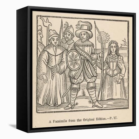 Robin Hood Maid Marian Friar Tuck and Some of Their Fellow- Outlaws-null-Framed Stretched Canvas