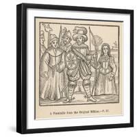 Robin Hood Maid Marian Friar Tuck and Some of Their Fellow- Outlaws-null-Framed Art Print