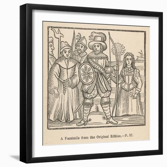 Robin Hood Maid Marian Friar Tuck and Some of Their Fellow- Outlaws-null-Framed Art Print