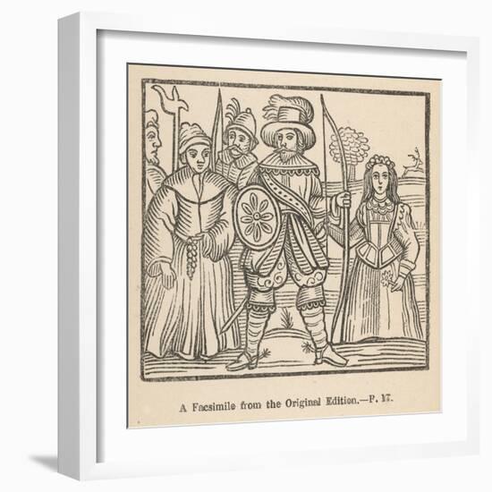 Robin Hood Maid Marian Friar Tuck and Some of Their Fellow- Outlaws-null-Framed Art Print