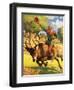 Robin Hood on the Back of a Stag-Derek Charles Eyles-Framed Giclee Print