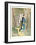 Robin Hood Praying in Forest-null-Framed Art Print