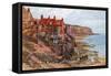 Robin Hood's Bay, from Cliff Looking N-Alfred Robert Quinton-Framed Stretched Canvas