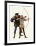 Robin Hood Trains Young Archer-Newell Convers Wyeth-Framed Giclee Print