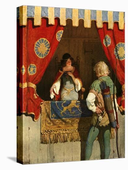 Robin Meets Maid Marian-Newell Convers Wyeth-Stretched Canvas