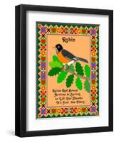 Robin Quilt-Mark Frost-Framed Giclee Print