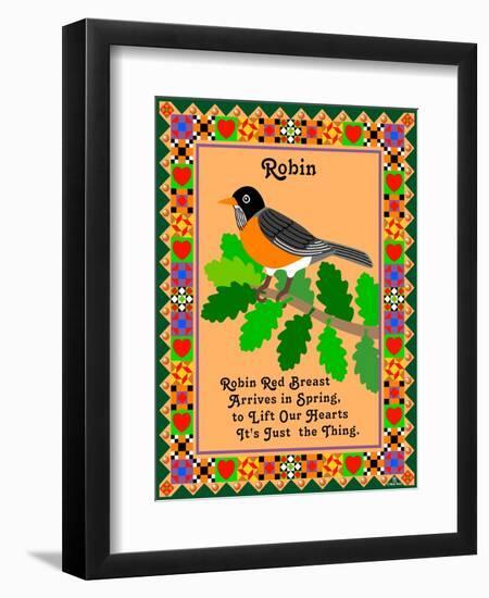 Robin Quilt-Mark Frost-Framed Giclee Print