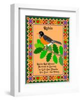 Robin Quilt-Mark Frost-Framed Giclee Print