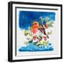 Robin Red-Breast, 1996-Diane Matthes-Framed Giclee Print