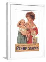 Robin Starch, Edwardian Products, Detergent, Baby, UK, 1911-null-Framed Giclee Print