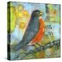 Robin Still Life-Blenda Tyvoll-Stretched Canvas