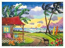 Sunset in Paradise - Tropical Beach - Hawaii - Hawaiian Islands-Robin Wethe Altman-Art Print