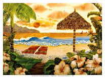 Sunset in Paradise - Tropical Beach - Hawaii - Hawaiian Islands-Robin Wethe Altman-Laminated Art Print