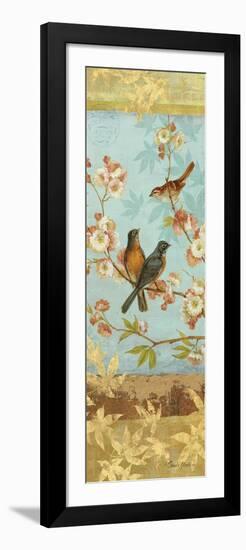 Robins & Blooms Panel-Pamela Gladding-Framed Art Print