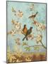 Robins & Blooms-Pamela Gladding-Mounted Art Print