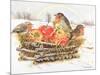 Robins with Apples, 1997-E.B. Watts-Mounted Giclee Print