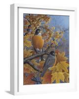 Robins-Robert Wavra-Framed Giclee Print