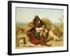 Robinson Crusoe and His Man Friday-John Charles Dollman-Framed Giclee Print