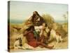 Robinson Crusoe and His Man Friday-John Charles Dollman-Stretched Canvas